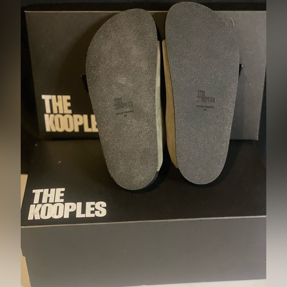 The Kooples Olive‎ Khaki Leather Sandals, size 36 - Picture 8 of 12